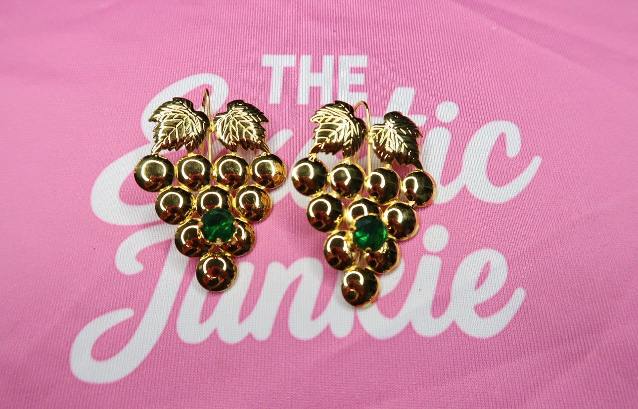 Earrings ; Large Green Grape 🍇