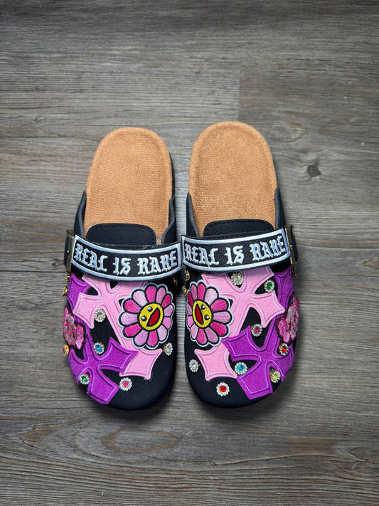 CLOGS: VIOLET GLITZ